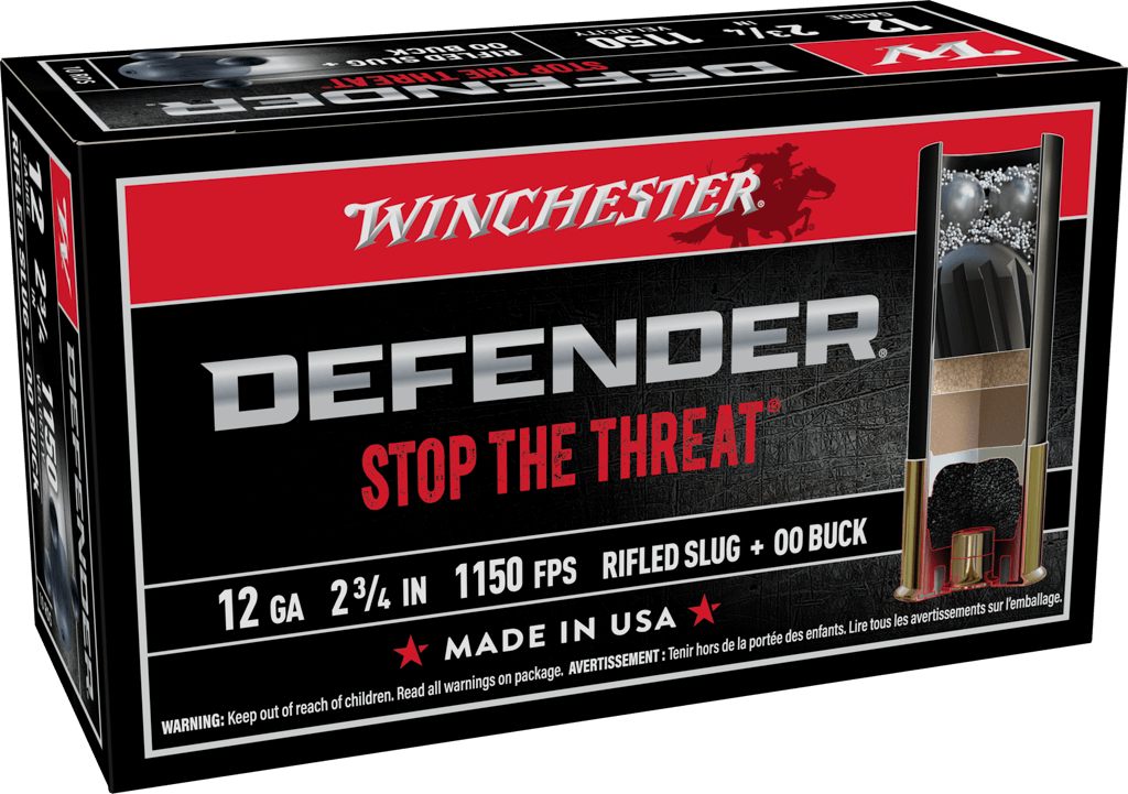 Winchester Ammunition Ammo S12PDX1 PDX1 Defender Combo 12 Gauge 2.75in 1oz