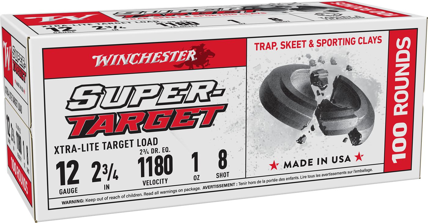 Winchester Ammunition Ammo TRGTL128VP Super-Target Xtra-Lite 12 Gauge 2.75i