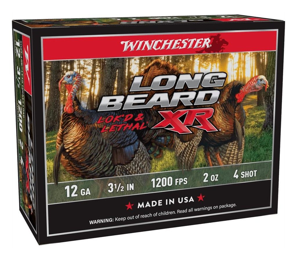 Winchester Ammo STLB12L4 Long Beard XR Shot-Lok 12 Gauge 3.50in 2oz 4 10 Pe
