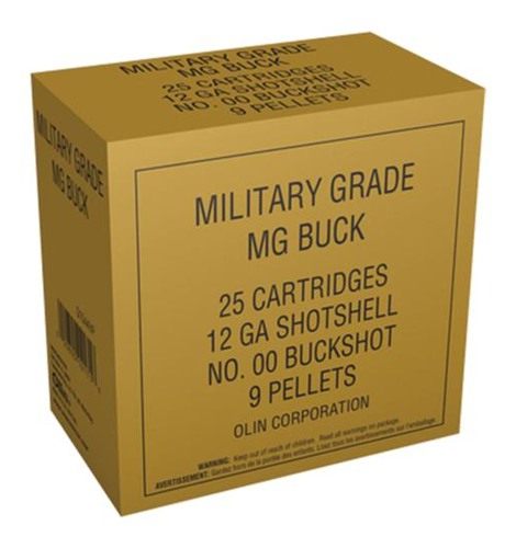 Winchester Ammunition Military Grade 12GA 2-3/4in 00 Buckshot (9 Pellets) V