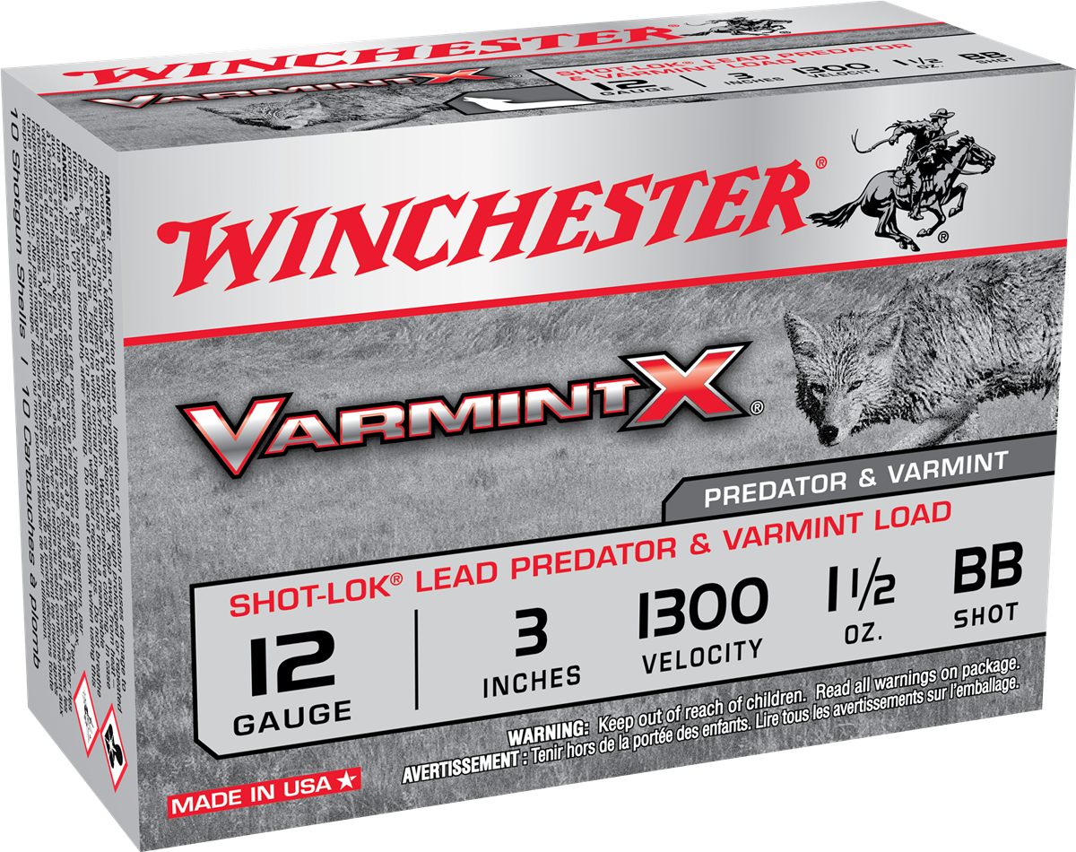 Winchester Ammunition Ammo X123VBB Varmint X Shot-Lok 12 Gauge 3in 1 1/2oz