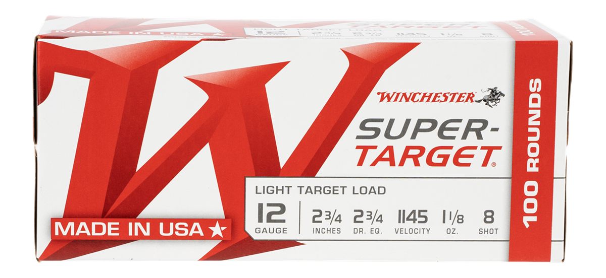 Winchester Ammunition Ammo TRGT128VP Super-Target Light Value Pack 12 Gauge