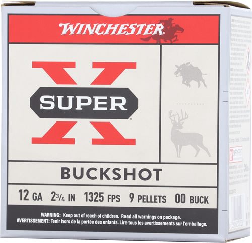 Winchester Ammo XB1200VP25 Super X 12 Gauge 2.75in 00 Buck Shot 25 Per Box/ view 5