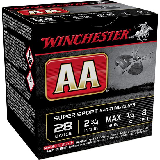 Winchester Ammunition AA Super Sport Clays Shotshells 28 ga 2-3/4in oz 1300 view 3