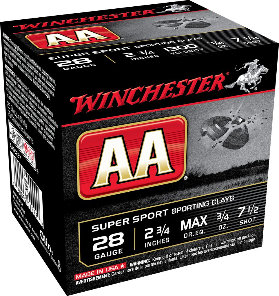 Winchester Ammunition Ammo AASC287VP Sporting Clay 28 Gauge 2.75in 3/4oz 7.