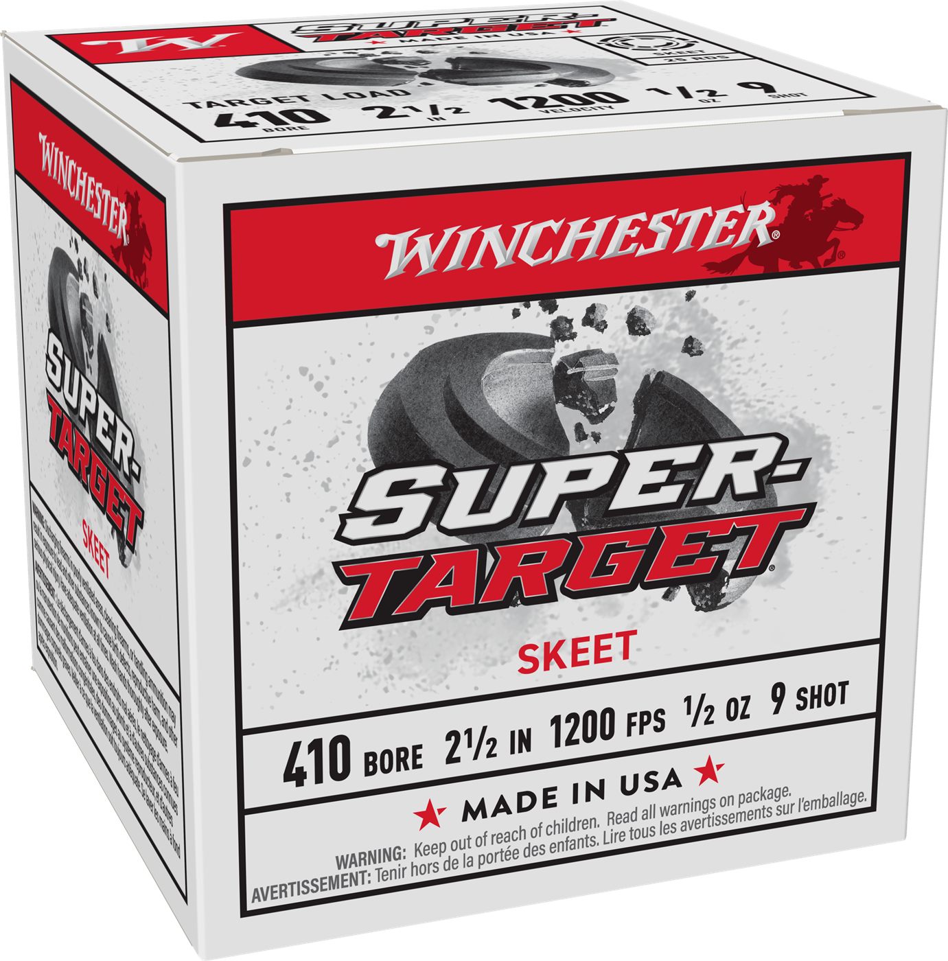 Winchester Ammunition Super-Target Shotshells 410ga 2-1/2in 1/2oz 1300 fps