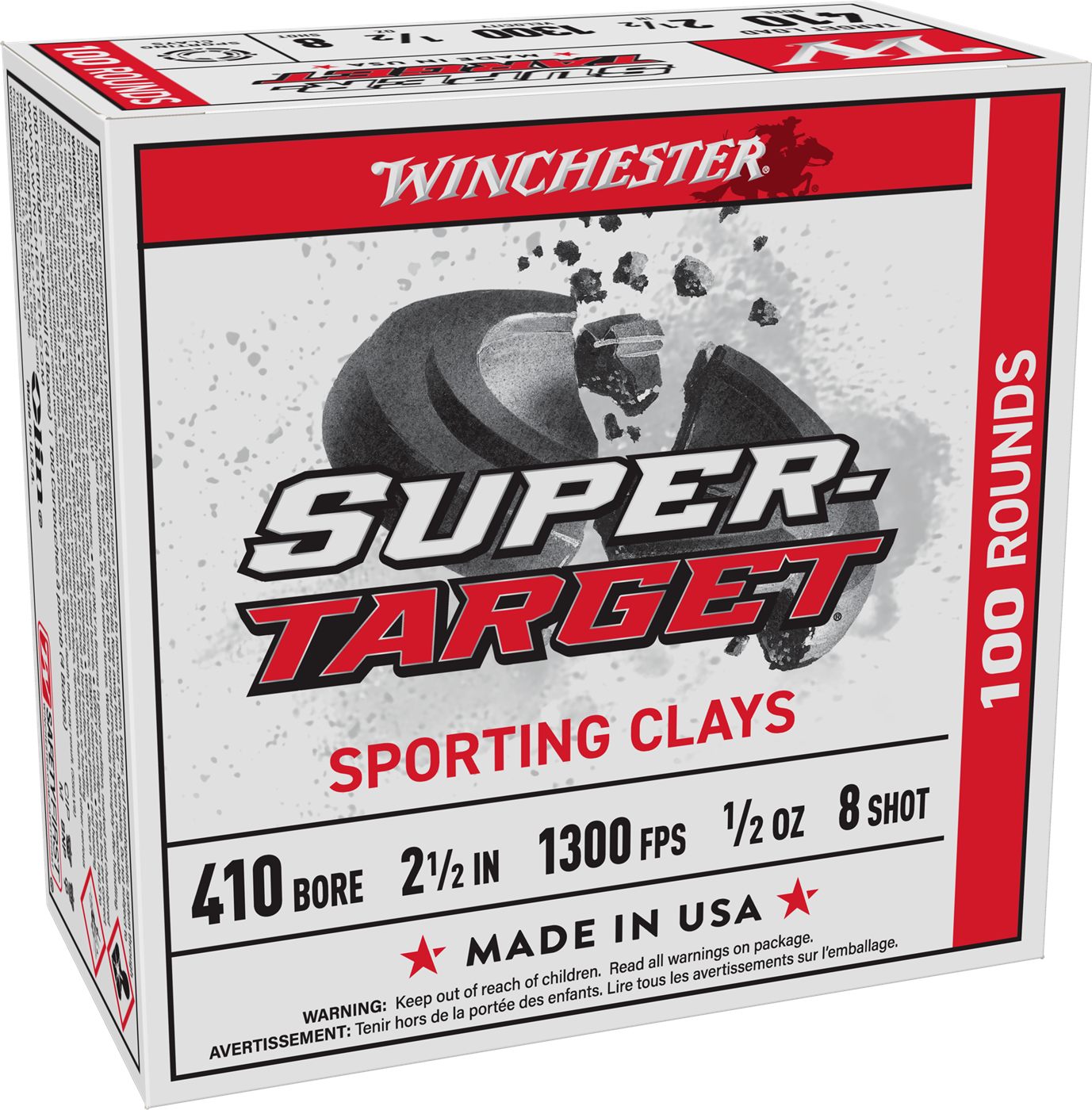 Winchester Ammunition Super-Target Shotshells 410ga 2-1/2in 1/2oz 1300 fps