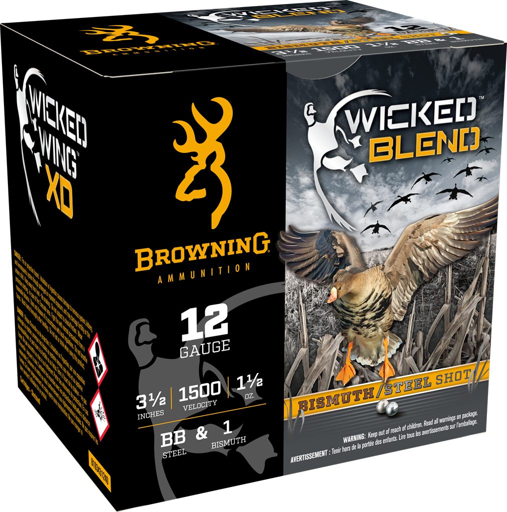 Browning Ammunition Ammo B193431240 Wicked Blend 12 Gauge 3.50in 1 1/2oz BB