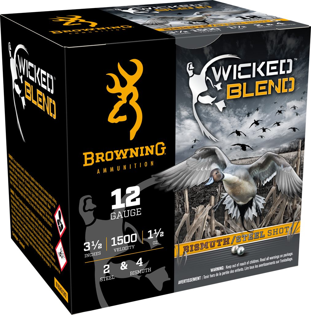 Browning Ammunition Ammo B193431242 Wicked Blend 12 Gauge 3.50in 1 1/2oz 2/
