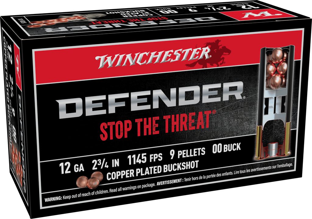 Winchester Ammunition Ammo SB1200PD Defender 12 Gauge 2.75in 9 Pellets Copp view 2