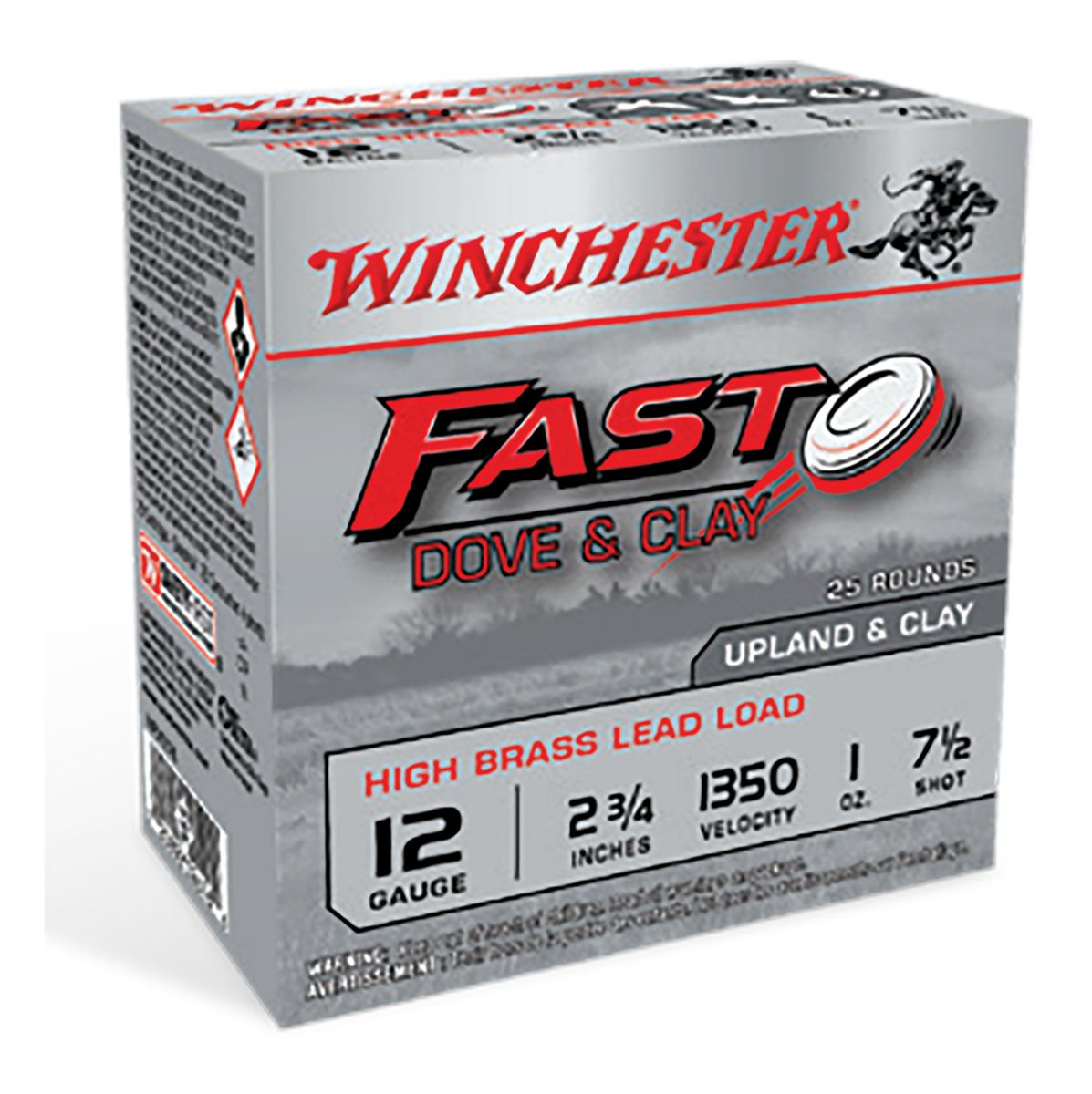 Winchester Ammunition Ammo WFD127B Fast Dove Clay High Brass 12 Gauge 2.75i