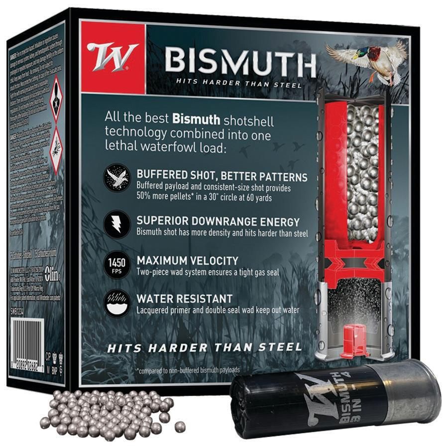 Winchester Ammunition Bismuth Shotgun 12 ga 3 4 1-3/8 oz 1450 fps 25/ct view 2