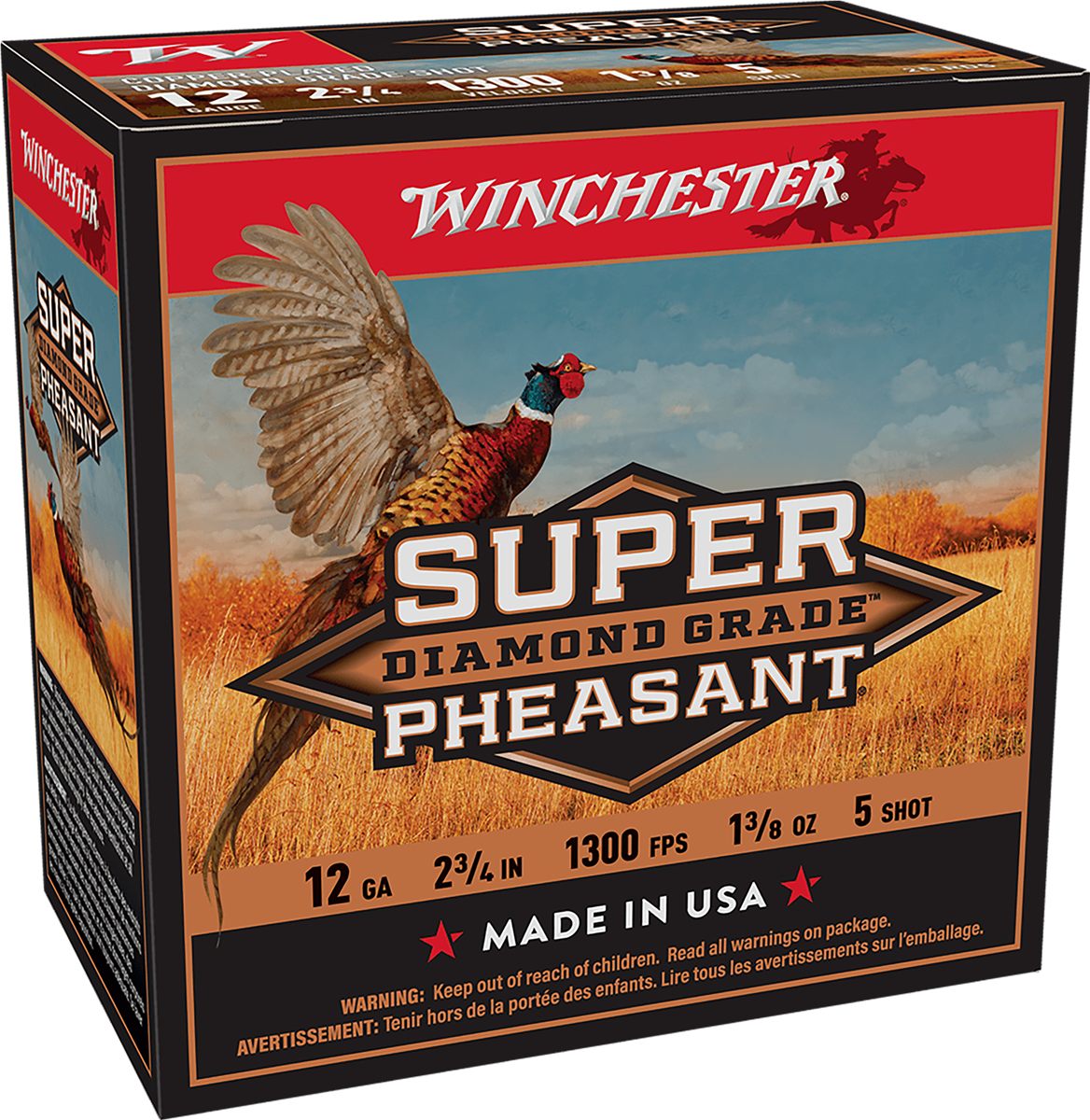 Winchester Ammo SPDG125 Super Pheasant Diamond Grade 12 Gauge 2.75in 1 3/8o