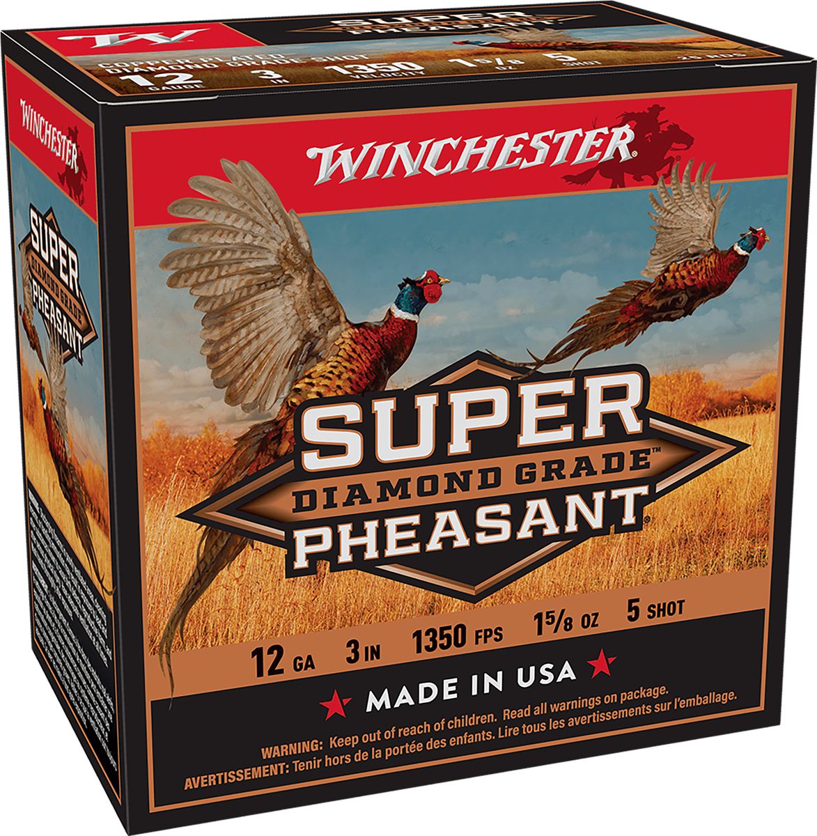Winchester Ammo SPDG1235 Super Pheasant Diamond Grade 12 Gauge 3in 1 5/8oz
