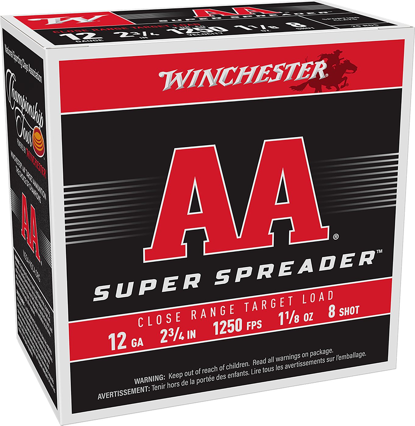 Winchester Ammunition Ammo AAS128 Super Spreader 12 Gauge 2.75in 1 1/8oz 25