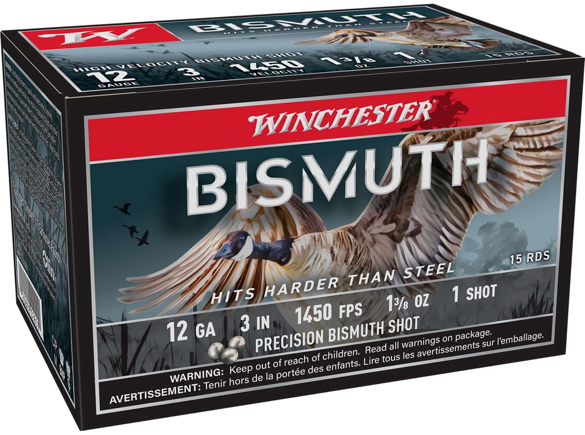 Winchester Ammunition Bismuth Shotgun 12ga 3in 1-3/8oz 1450 fps 1 15/ct
