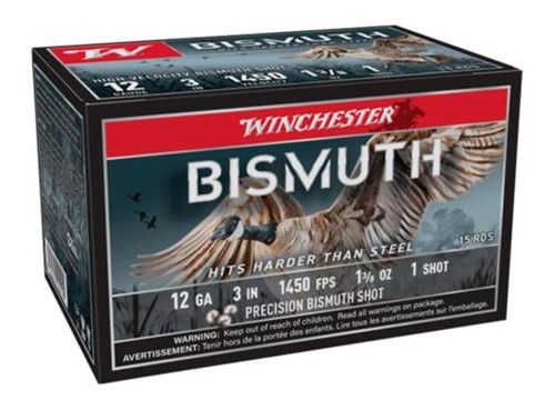 Winchester Ammunition Bismuth Shotgun 12ga 3in 1-3/8oz 1450 fps 1 15/ct view 2
