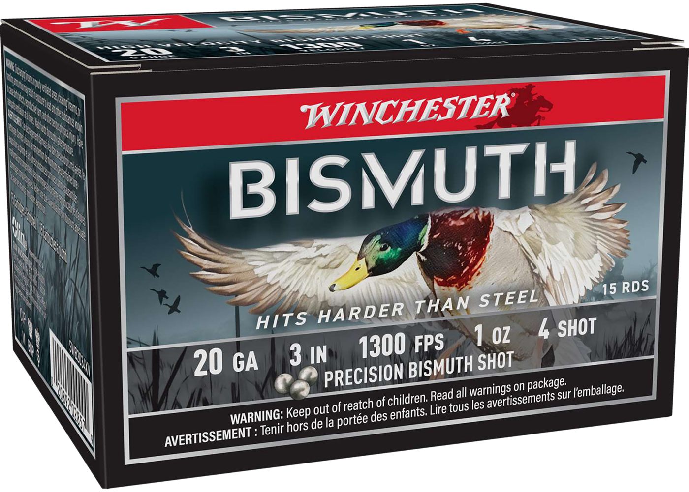 Winchester Ammunition Ammo SWB2034XV 20 Gauge 3in 1oz 4 Shot 15 Per Box/10