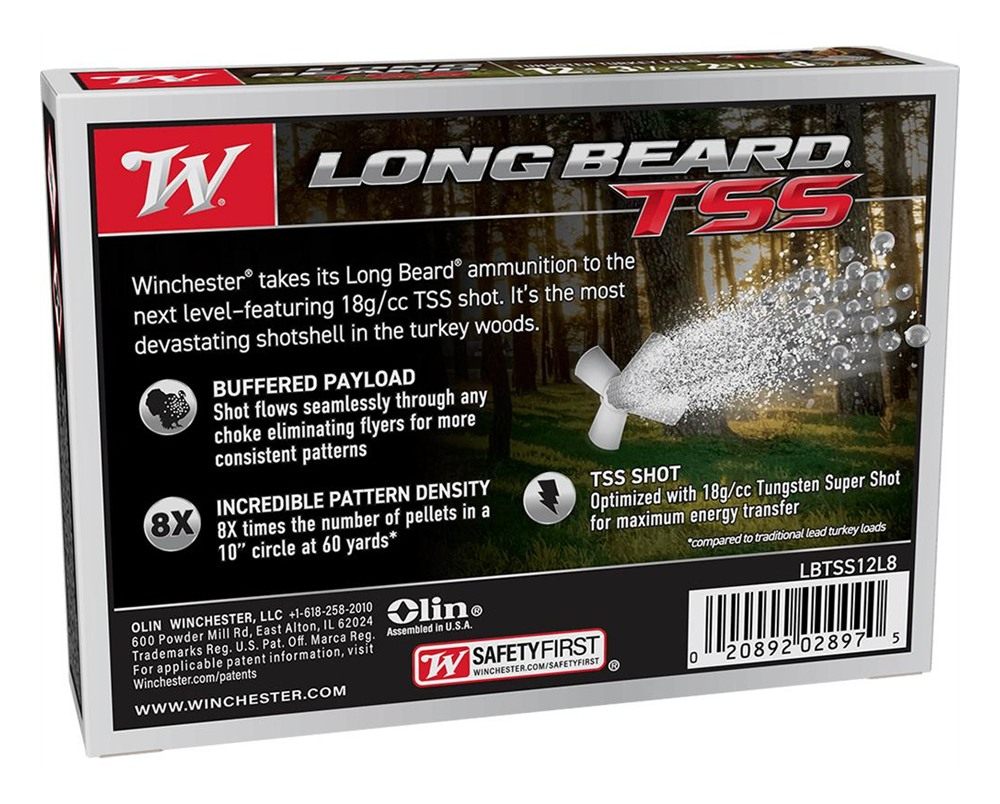 Winchester Ammo Long Beard TSS Shotshells 12ga. 3-1/2in 2-3/4oz 1050 fps 8 view 2