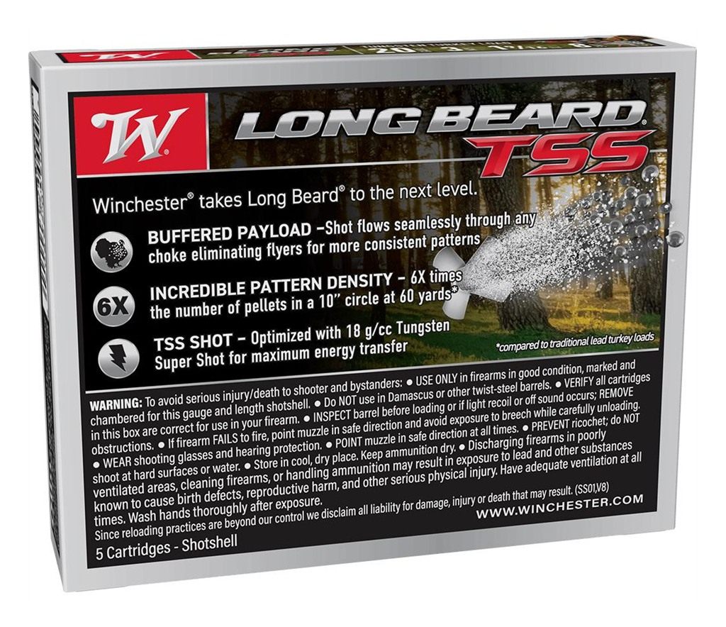 Winchester Ammo LBTSS2038 Long Beard TSS 20 Gauge 3in 1 5/8oz Tungsten 8 Sh