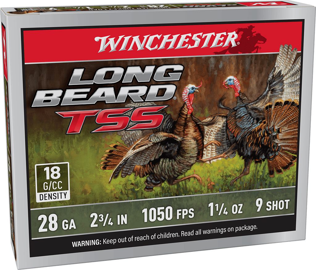 Winchester Long Beard TSS Shotshells 28ga 2-3/4in 1/4oz 1050 fps 9 5/ct view 2