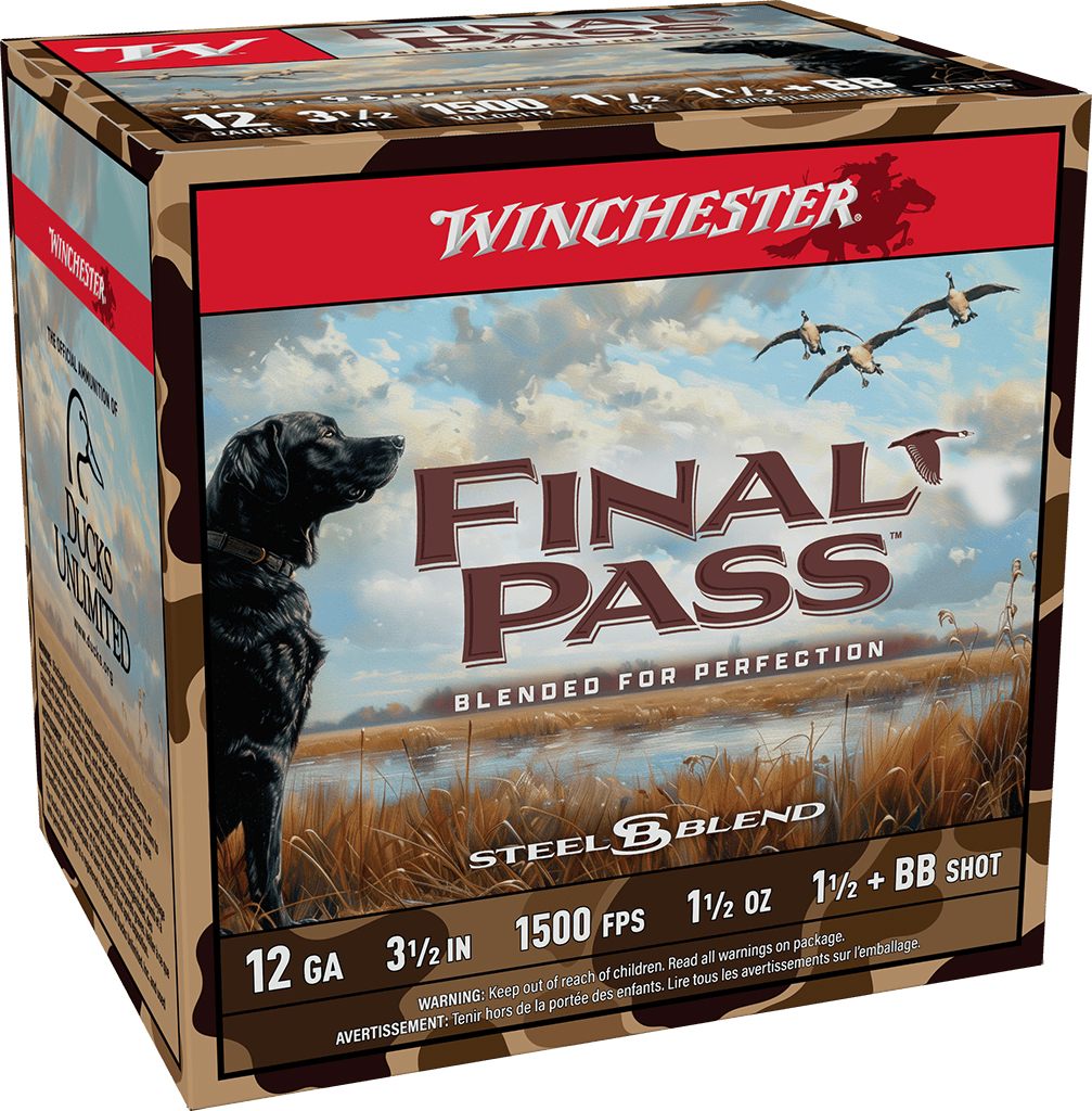Winchester Ammo FP12LBB15 Final Pass 12 Gauge 3.50in 1 1/2oz BB/1.5 Shot 25