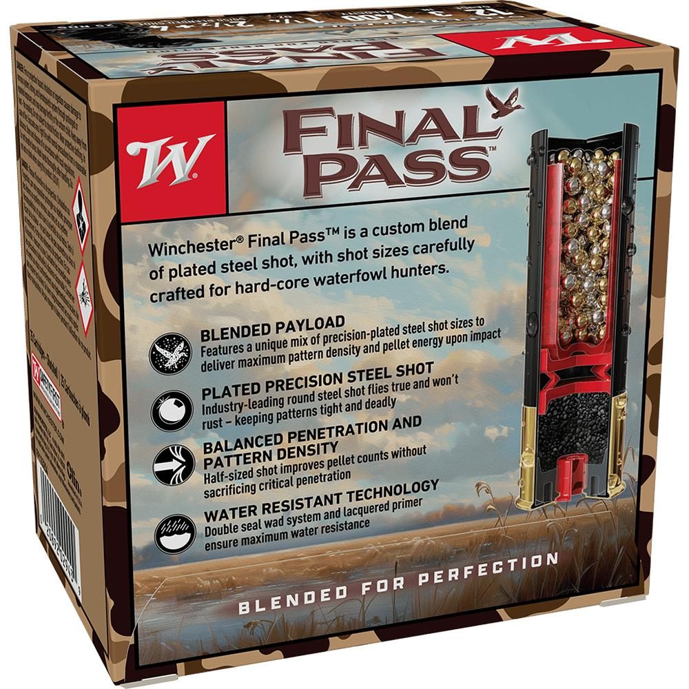 Winchester Ammunition Ammo FP123254 Final Pass 12 Gauge 3in 1 1/4oz 2.5/4 S view 2