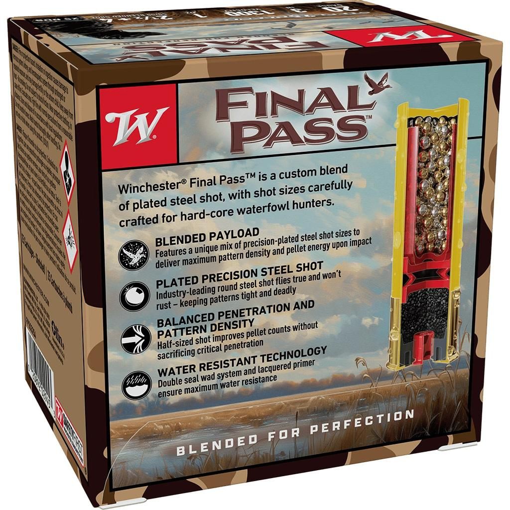 Winchester Ammo FP203254 Final Pass 20 Gauge 3in 1oz 2.5/4 Shot 25 Per Box/ view 2
