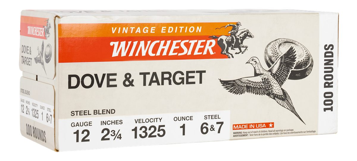 Winchester Ammunition Dove Target Steel Blend Shotshells 12ga 2-3/4in 1oz 1