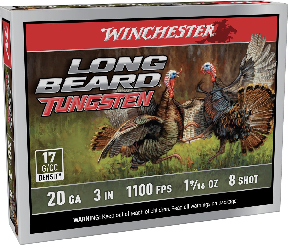 Winchester Ammunition Long Beard Tungsten Shotshell 20ga 3in 1-9/16oz 1100