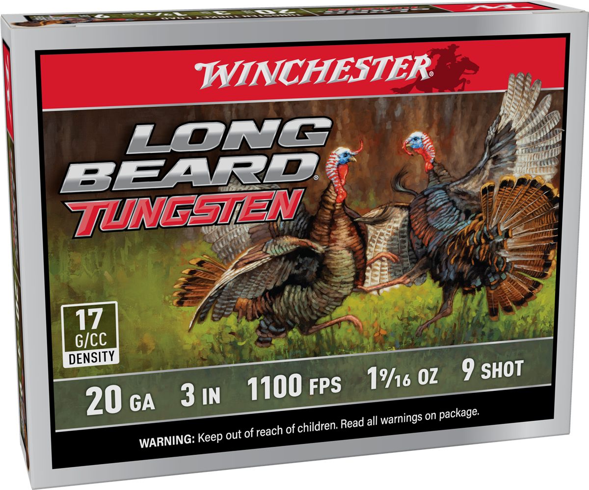 Winchester Ammo Long Beard Tungsten Shotshell 20ga 3in 1-9/16oz 1100 fps 9