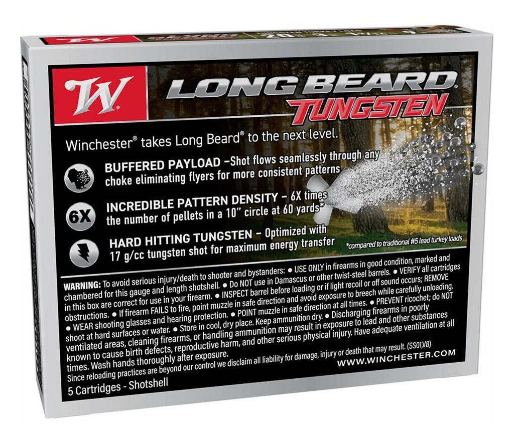 Winchester Ammo Long Beard Tungsten Shotshell 20ga 3in 1-9/16oz 1100 fps 9 view 2