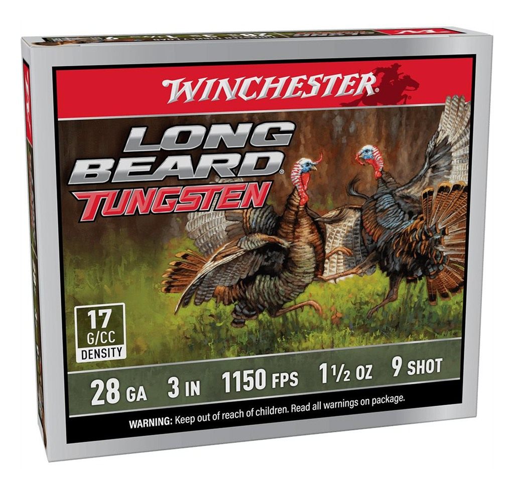 Winchester Ammunition Long Beard Tungsten Shotshell 28ga 3in 1/2oz 1150 fps view 3
