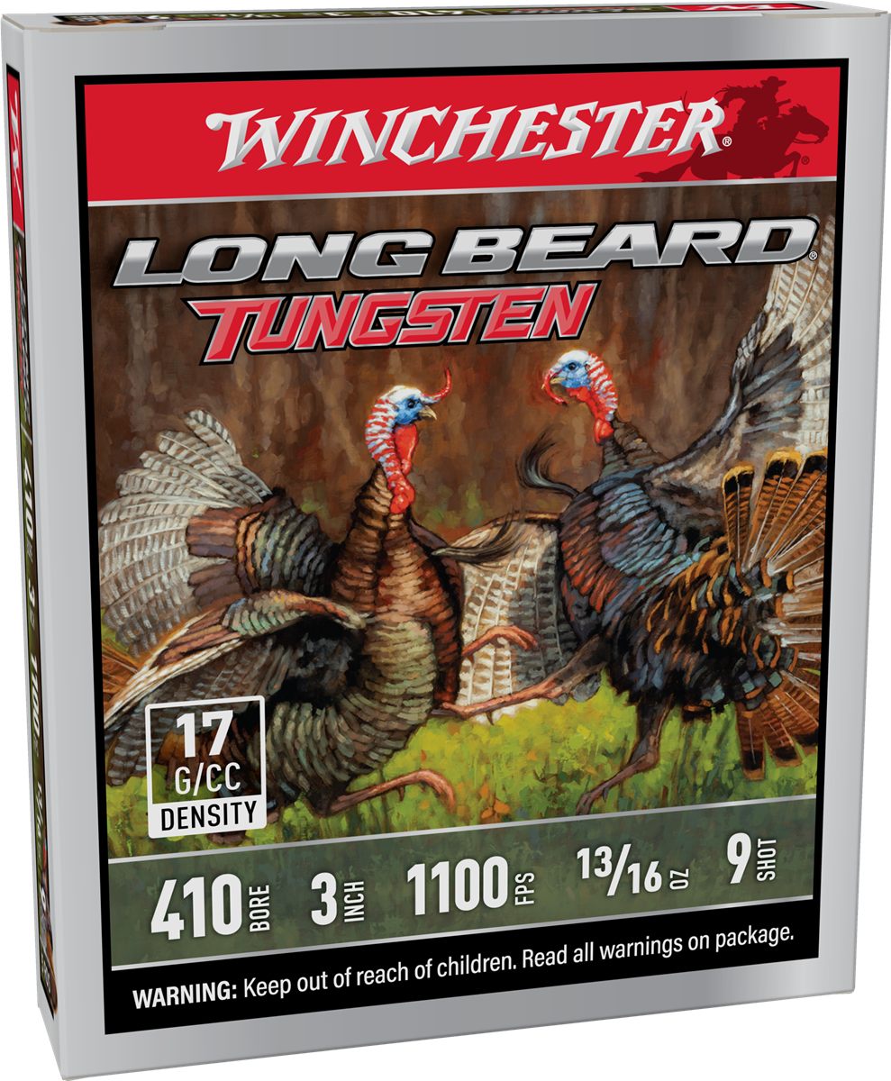Winchester Ammunition Long Beard Tungsten Shotshell 410ga 3in 13/16oz 1100