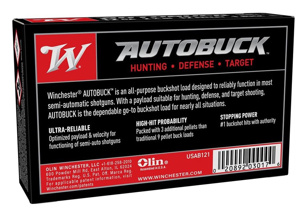 Winchester Ammunition Autobuck 12GA 2-3/4in 1 Buckshot FOR Semi-Auto (12 Pe view 4