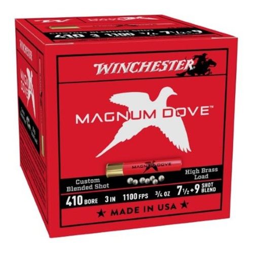 Winchester Ammunition Magnum Dove 410GA 3in 3/4 OZ 7.5 + 9 Blend (1100 FPS) view 2