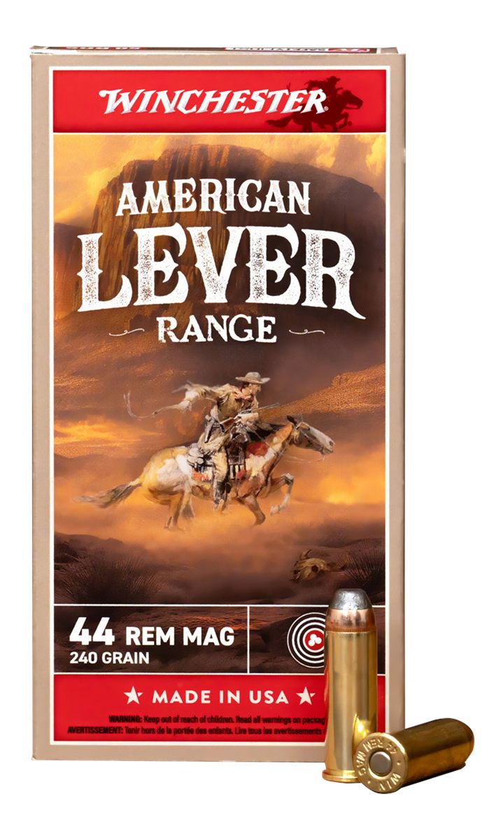 Winchester Ammunition American Level Range .44 Rem Mag 240gr JSP 1750 fps 5