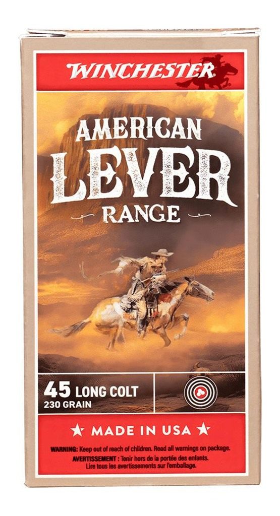 Winchester Ammo American Level Range Ammunition .45 Colt 250gr LFN 900 fps