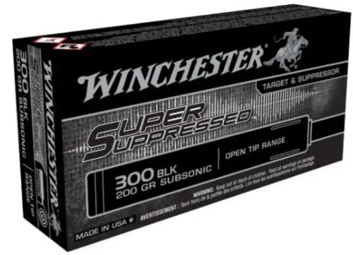 Winchester Ammo 300 Blackout 200gr Fmj OT Subsonic Super Suppressed Bulk Pk