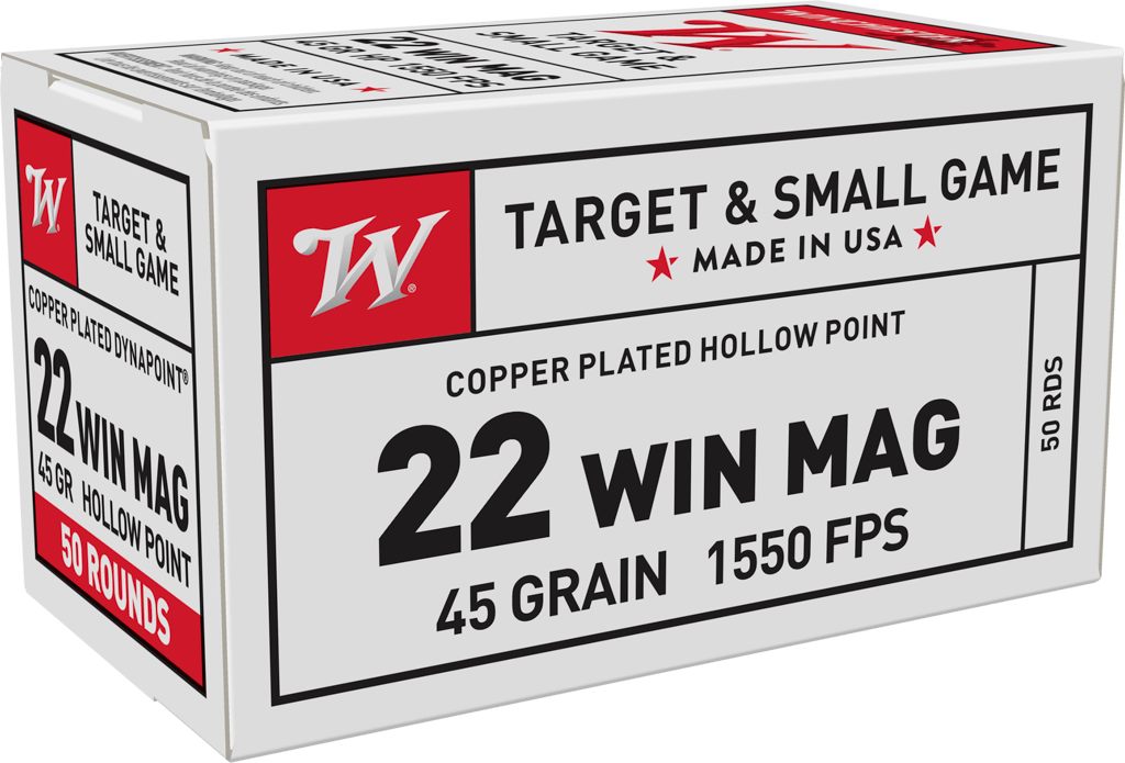 Winchester Ammunition Ammo USA22M Dynapoint 22WMR 45gr Copper Plated Hollow
