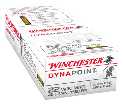 Winchester Ammunition Ammo USA22M Dynapoint 22WMR 45gr Copper Plated Hollow view 3