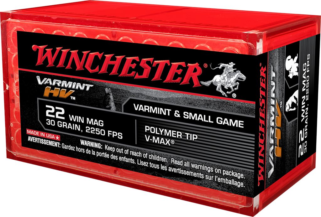 Winchester Ammunition Varmint High Velocity Rimfire .22 WMR 30 gr. V-Max 22