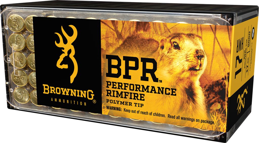 Browning Ammunition Ammo B195117050 BPR Performance Rimfire 17HMR 17gr Poly