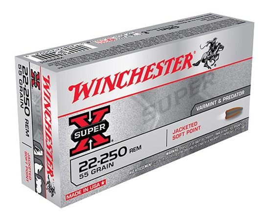 Winchester Ammo X222501 Super X 22-250 Rem 55gr Jacketed Soft Point 20 Per view 2