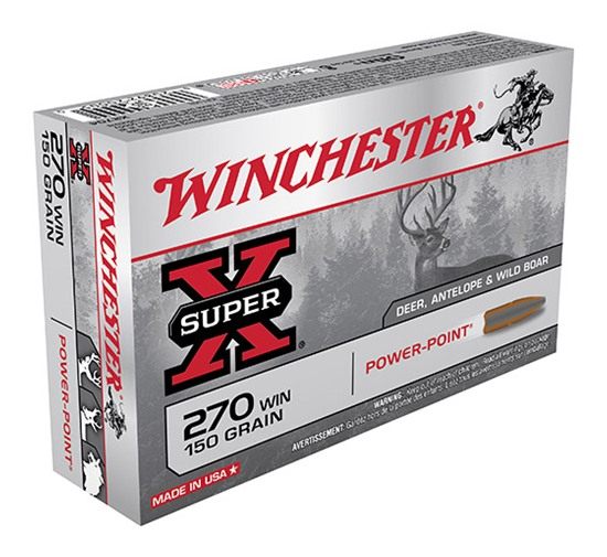 Winchester Ammunition Power Point Rifle .270 150 gr. PSP 2850 fps 20/ct view 2