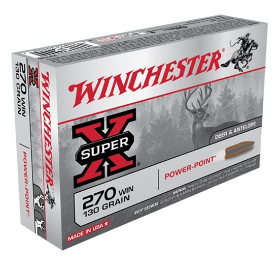 Winchester Ammunition Super-X Power Point Rifle .270 130 gr JSP 3060 fps 20 view 2