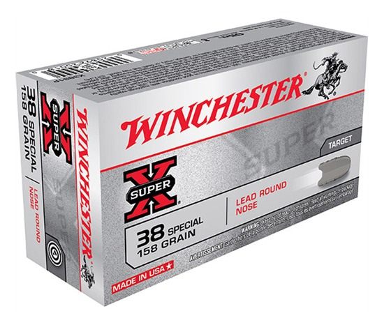 Winchester Ammo Super-x 38spl 158gr Lead RN 50/10