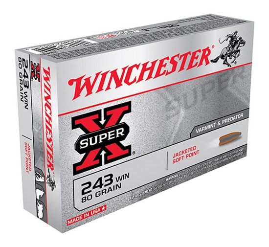 Winchester Ammunition Ammo X2431 Super X 243 80gr Jacketed Soft Point 20 Pe view 2