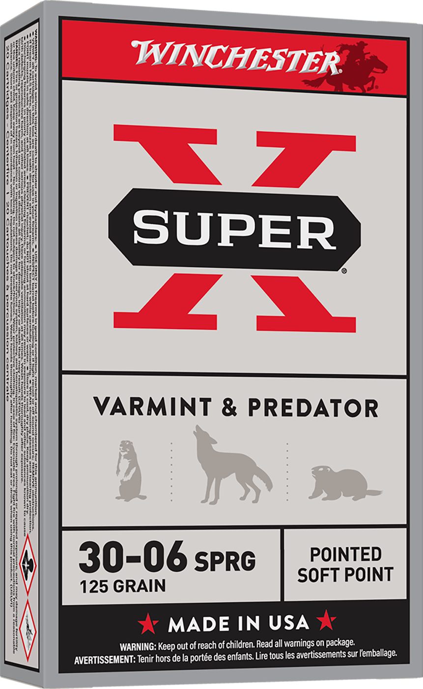 Winchester Ammunition Ammo X30062 Super X 30-06 Springfield 125gr Pointed S