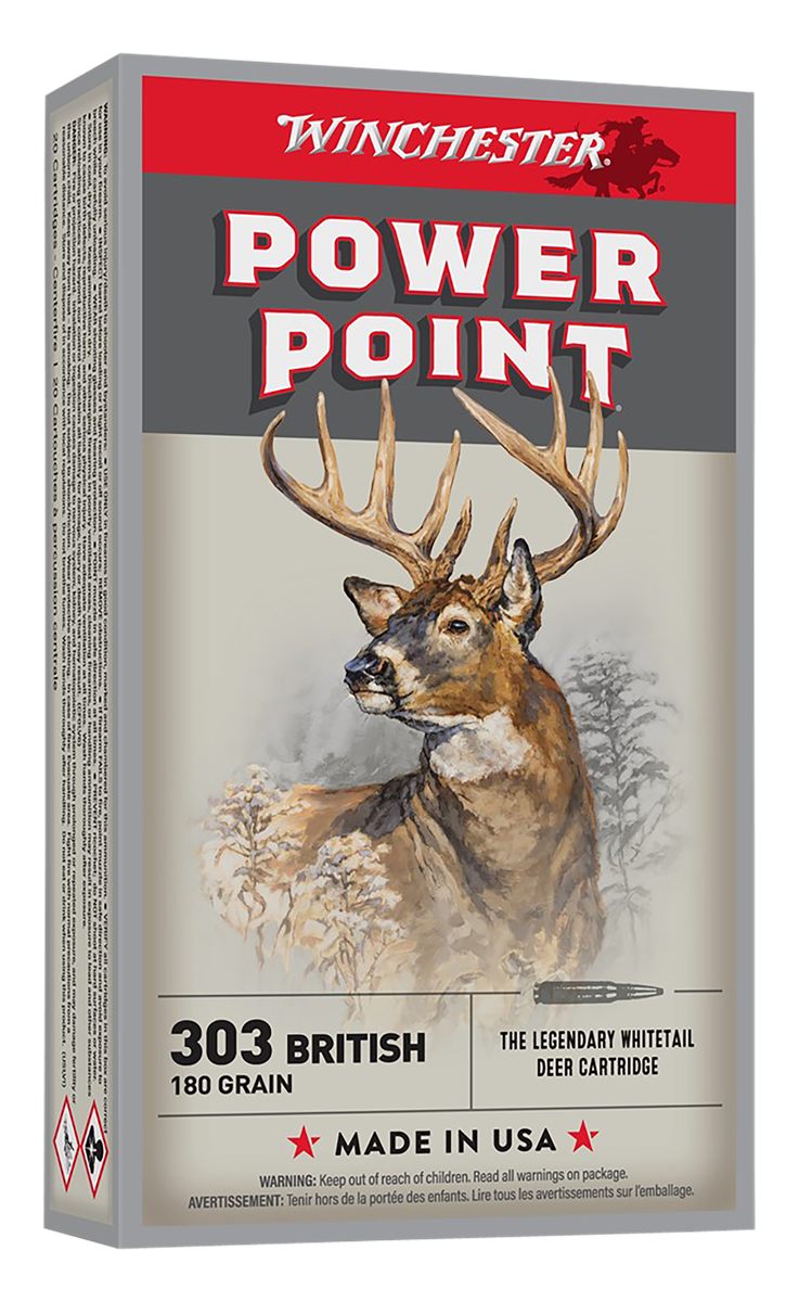 Winchester Ammunition Super-X Power Point Rifle .303 British 180 gr. PSP 24